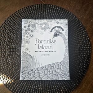 Paradise Island Coloring Book Adult Drawing Sketch New